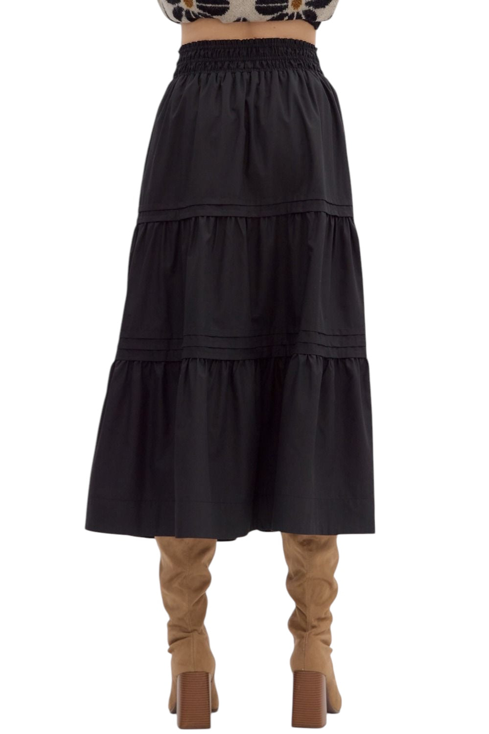 Harrison Tiered Midi Skirt