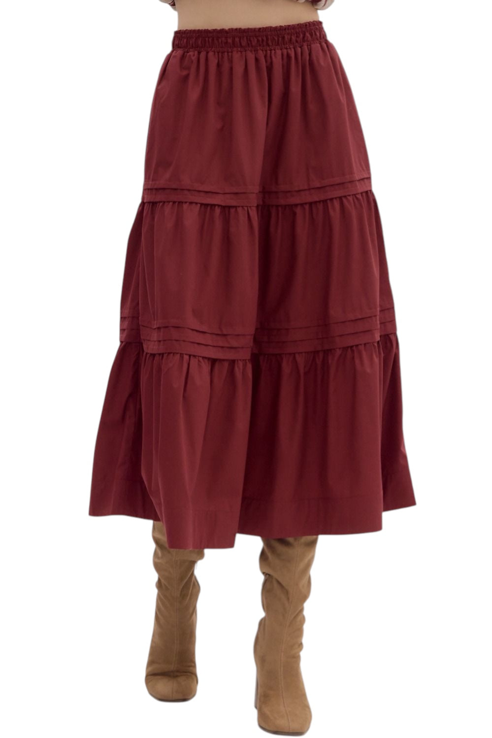 Harrison Tiered Midi Skirt