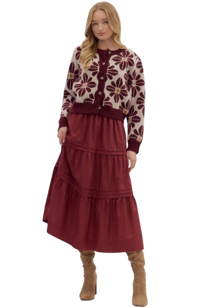 Harrison Tiered Midi Skirt