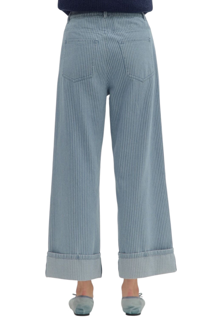 Memphis Striped Denim Pants