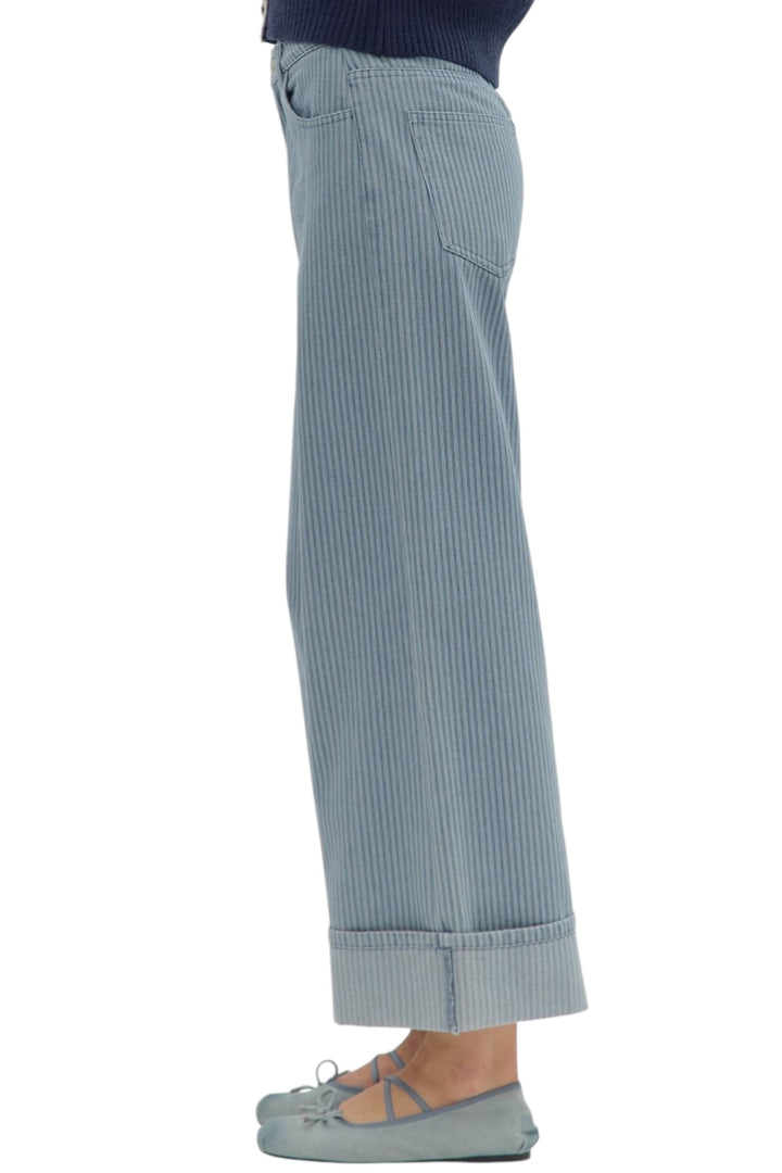Memphis Striped Denim Pants