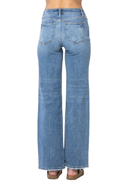Medium Rise Wide Leg Judy Blue Jeans