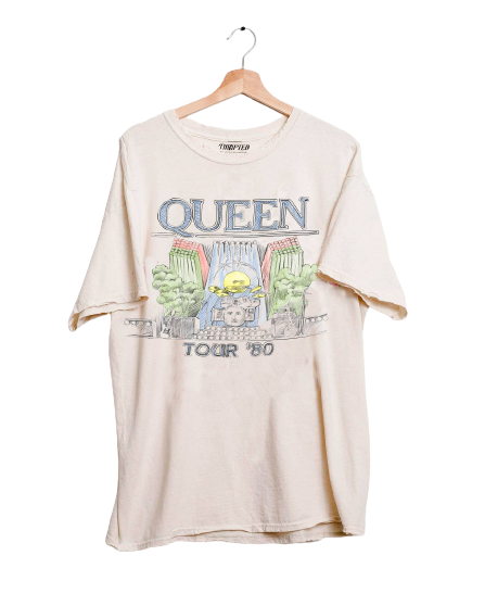 Queen 1980 Tour Thrifted Tee
