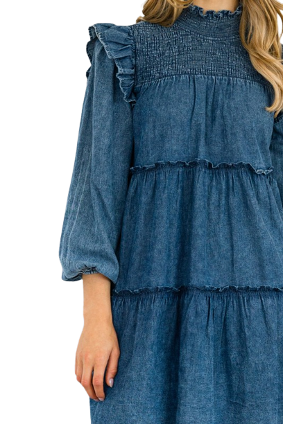 Perry Washed Denim Dress