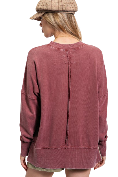 Clinton Washed Terry Pullover
