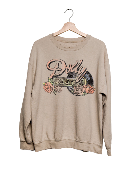 Dolly Parton Rose Record Sweatshirt