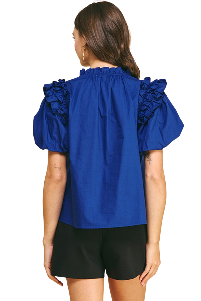 Shaw Bubble Sleeve Top
