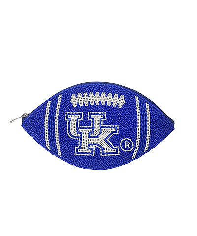 University of Kentucky Beaded Football Pouch