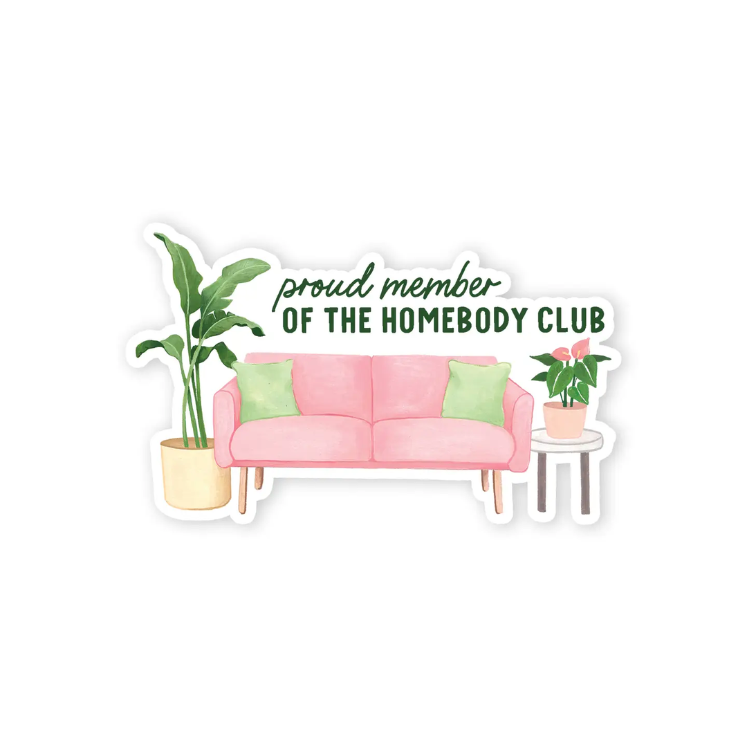 Homebody Club Sticker