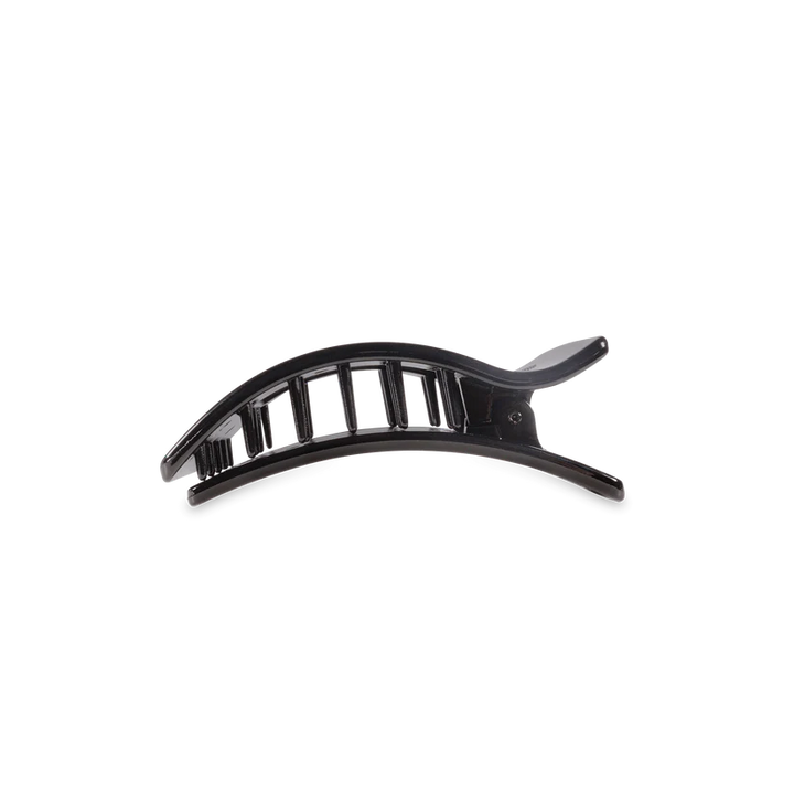 Black Small Flat Rectangle Teleties Clip