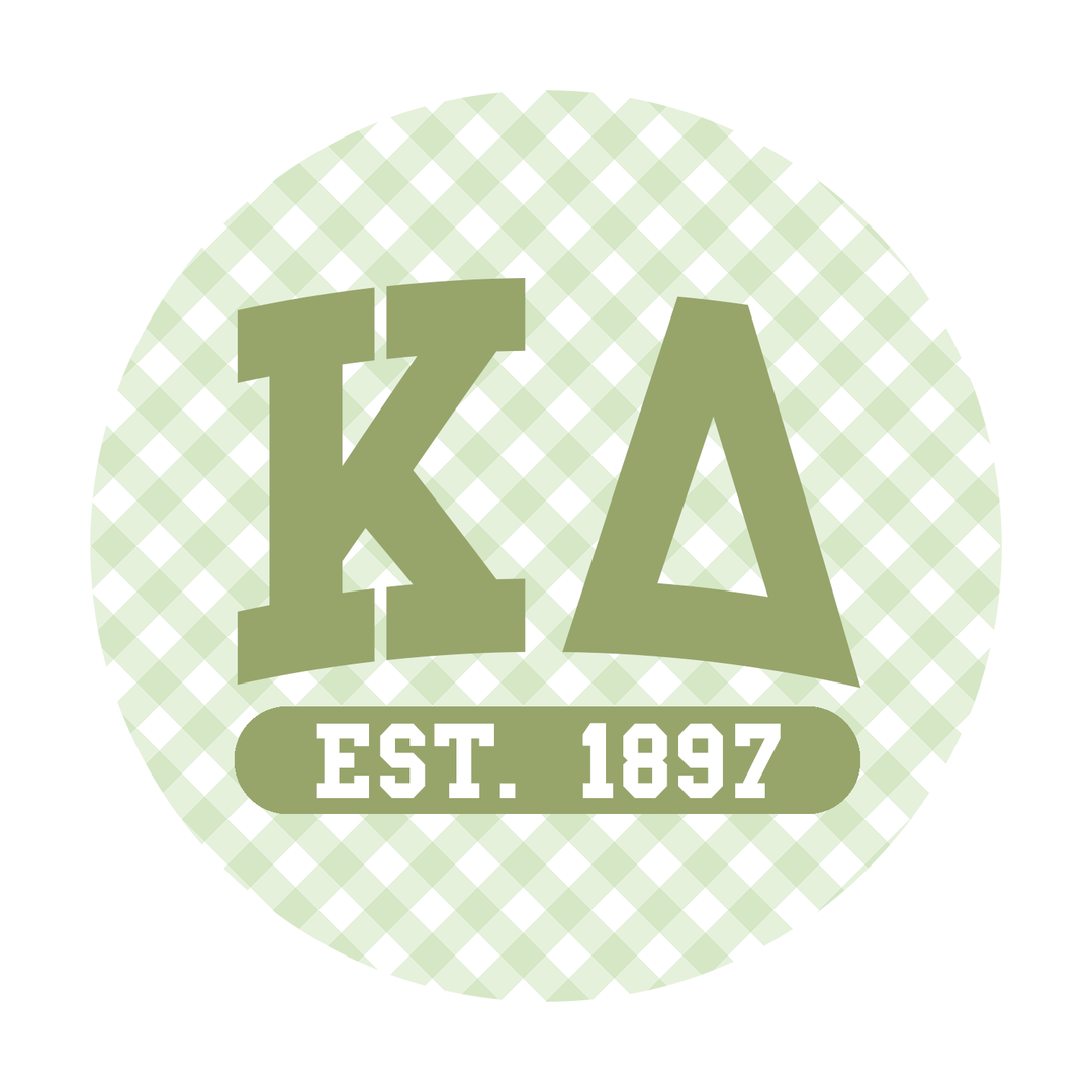 Collegiate Gingham Sorority Button