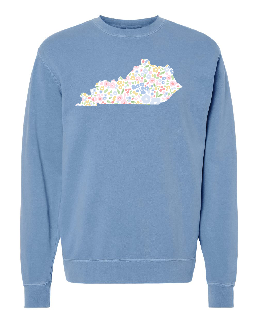 Kentucky Floral Pigment Dyed Crew