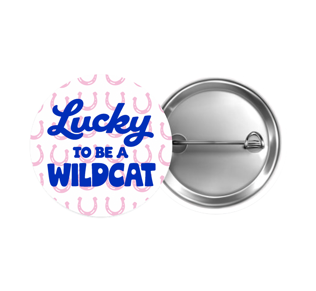 Lucky Wildcat Button