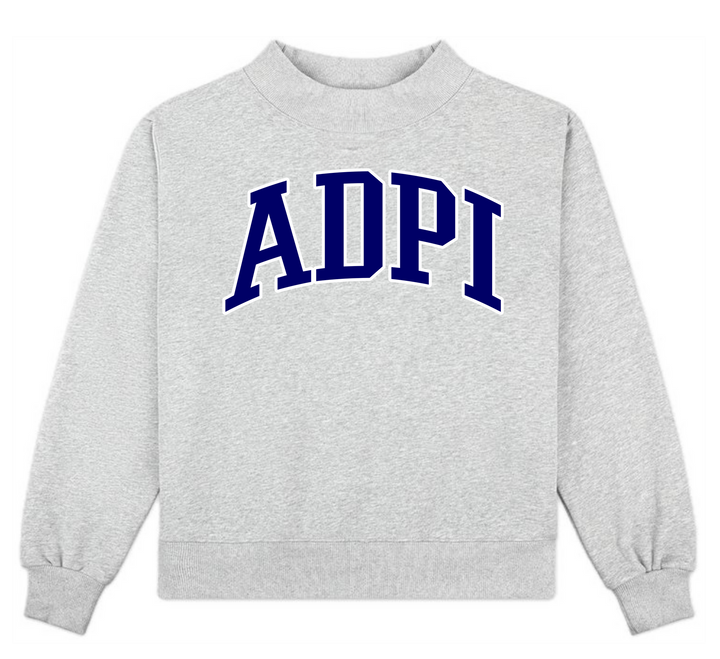 ADPi Campus Mock Neck Crew