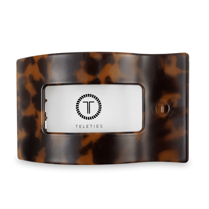 Tortoise Large Flat Rectangle Teleties Clip