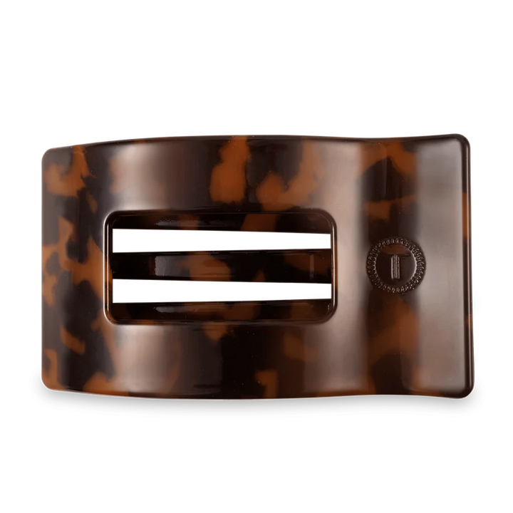Tortoise Large Flat Rectangle Teleties Clip