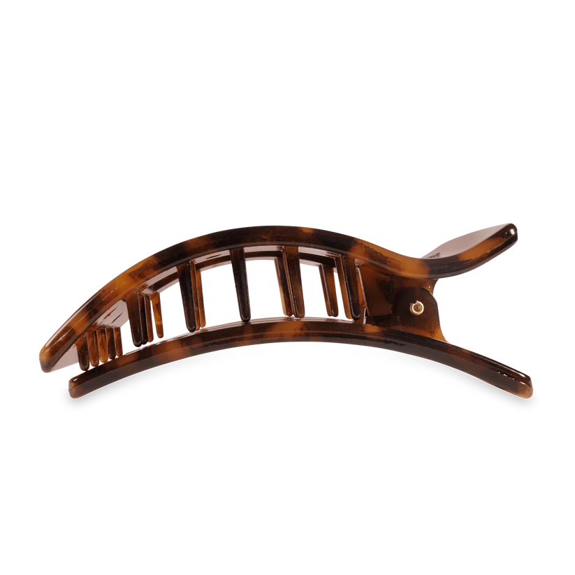 Tortoise Large Flat Rectangle Teleties Clip