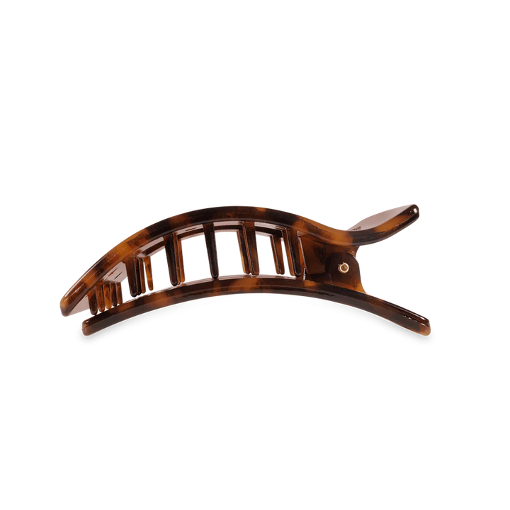 Tortoise Medium Flat Rectangle Teleties Clip