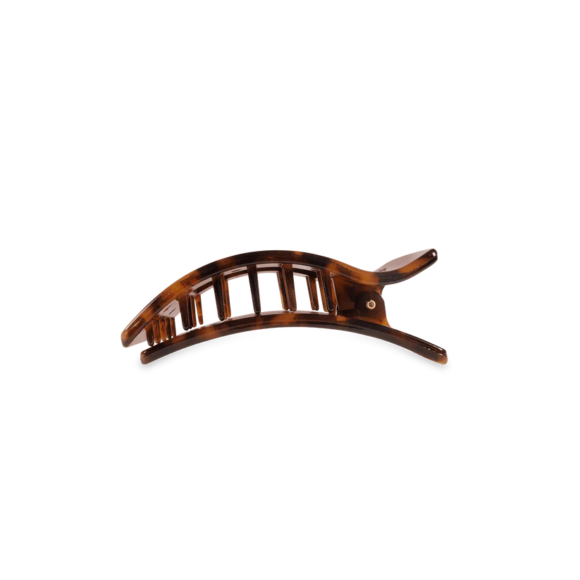 Tortoise Small Flat Rectangle Teleties Clip