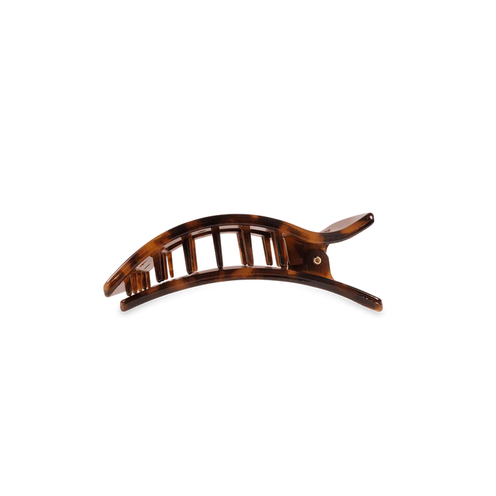 Tortoise Small Flat Rectangle Teleties Clip