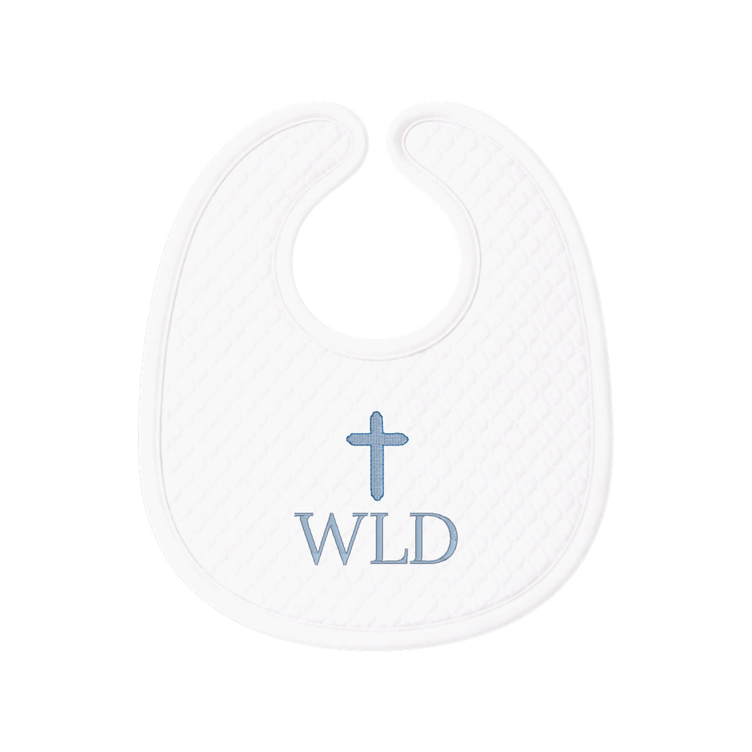 Diamond Stitch Cotton Bib