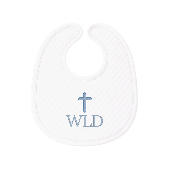 Diamond Stitch Cotton Bib