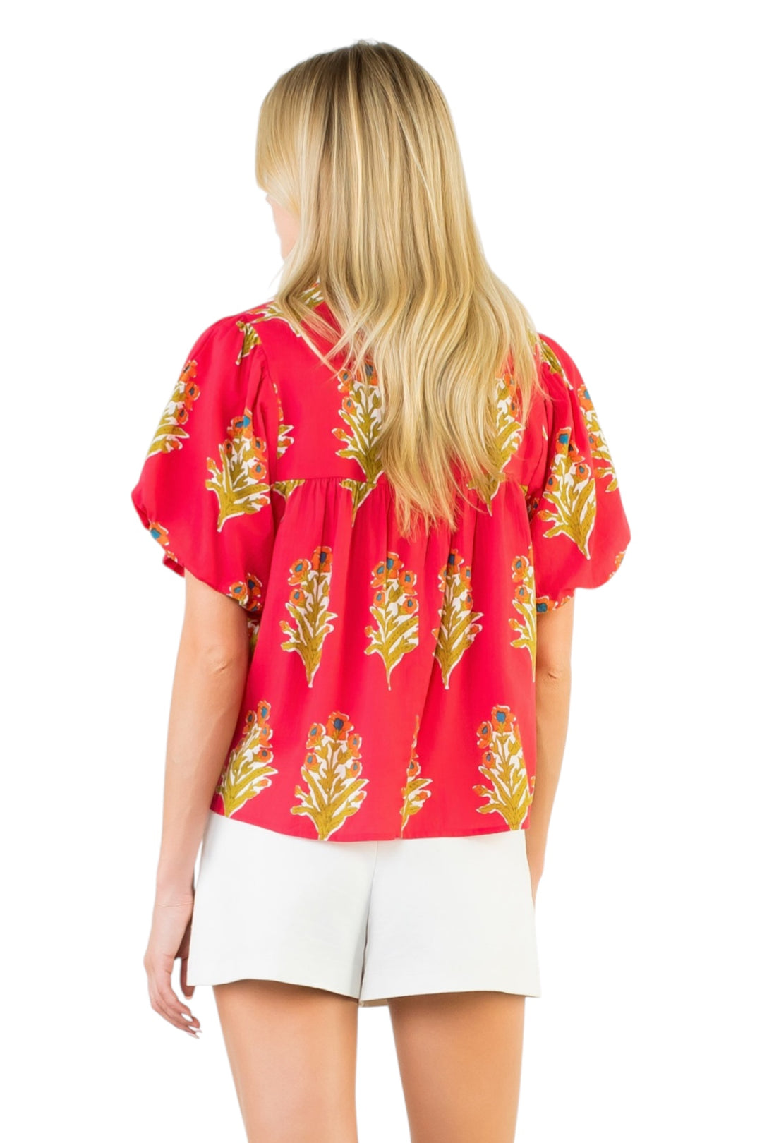 Lawry Floral Tassel Top