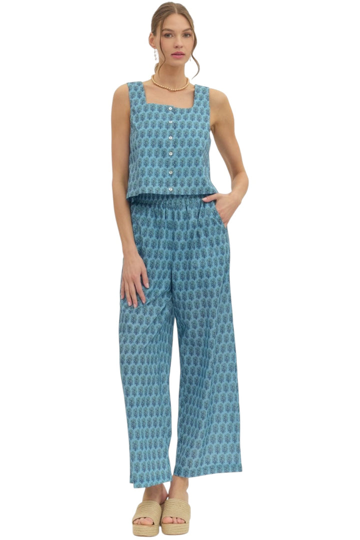 Bayes Block Print Pant Set