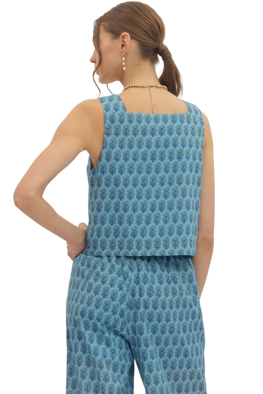 Bayes Block Print Pant Set