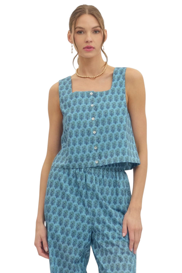 Bayes Block Print Pant Set