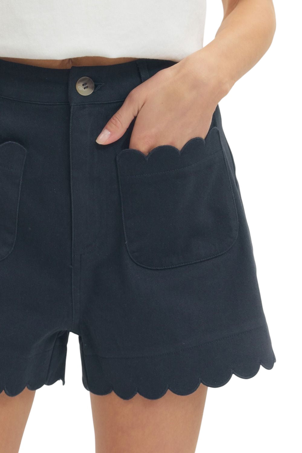 Slater Scalloped Shorts