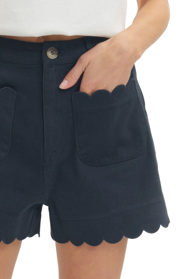 Slater Scalloped Shorts