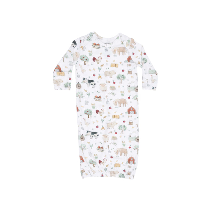 Cute Farm Animals Lap Shoulder Gown