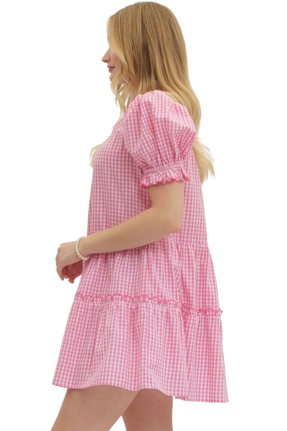 Griffin Gingham Mini Dress