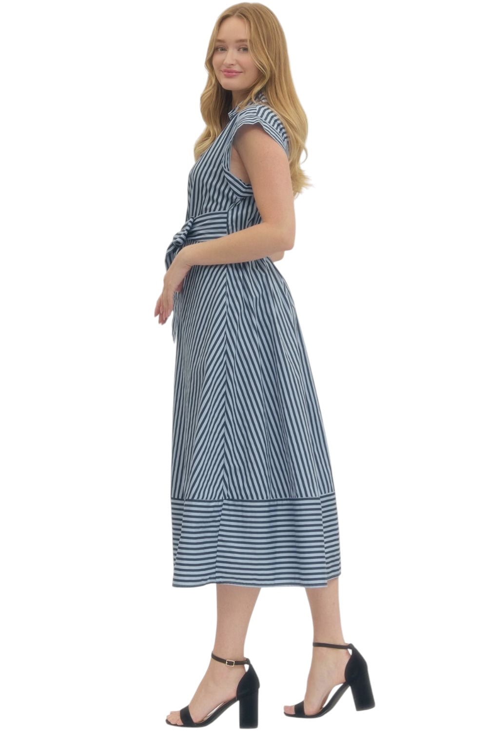 Lulu Striped Midi Dress