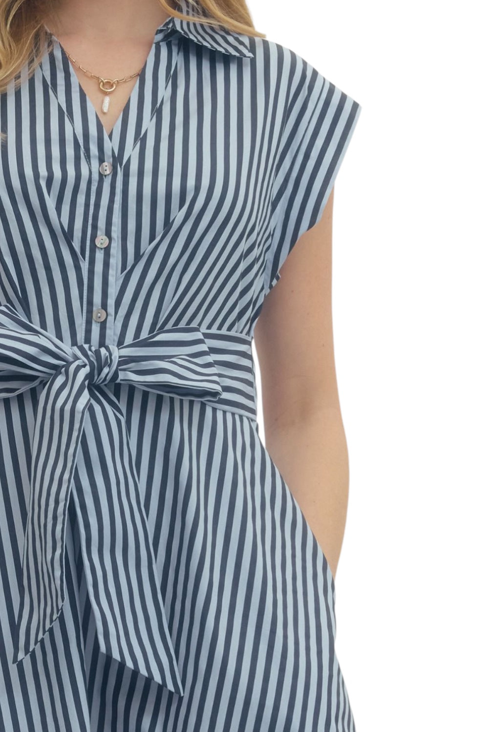 Lulu Striped Midi Dress