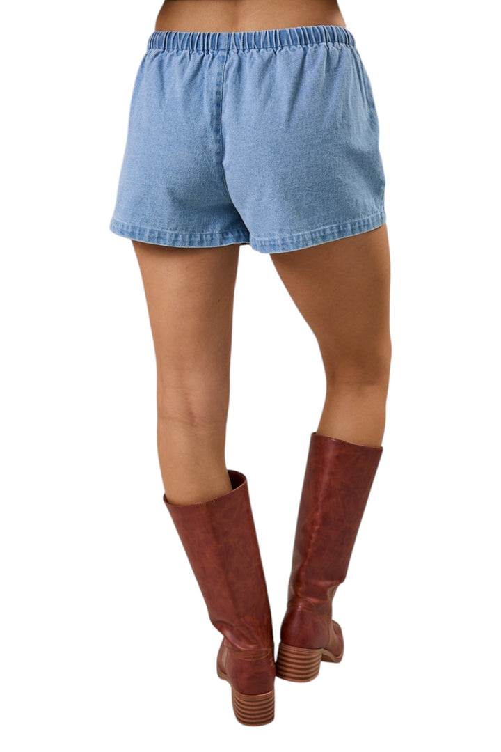 Wynn Drawstring Denim Shorts