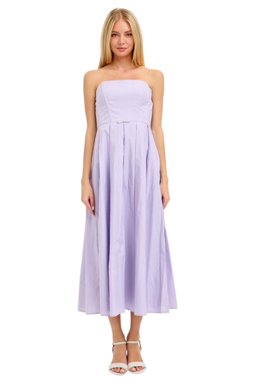 Maisy Strapless Midi Dress