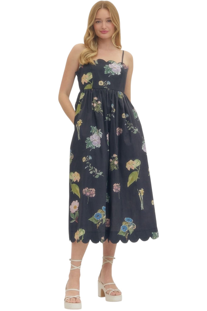 Rowan Floral Midi Dress