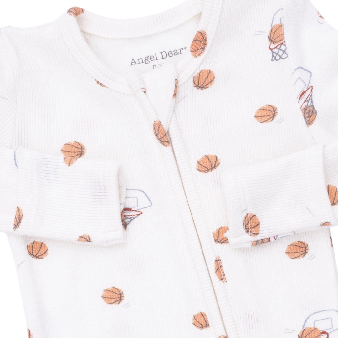 Mini Basketballs 2 Way Zipper Footie