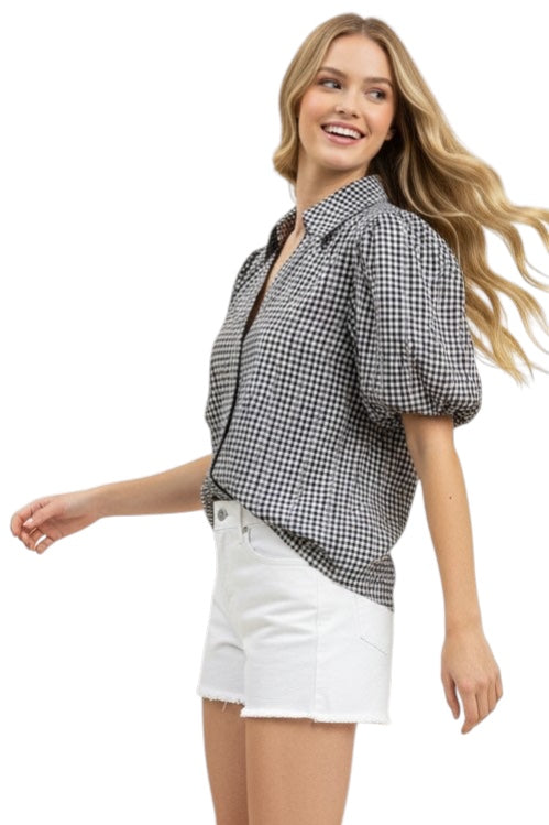 Holland Floral Plaid Top