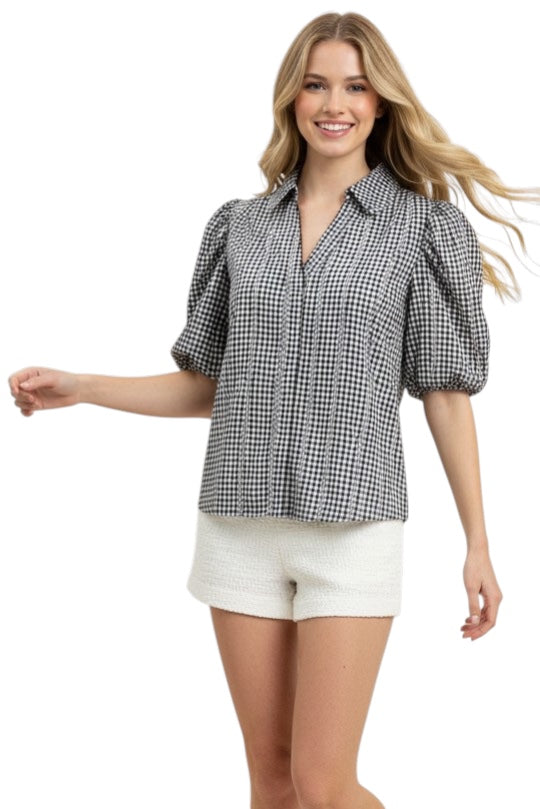 Holland Floral Plaid Top