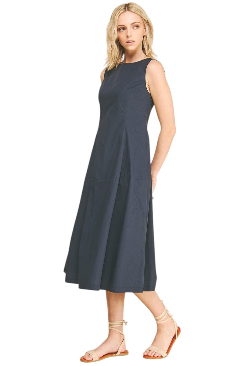 Aiken Poplin Midi Dress
