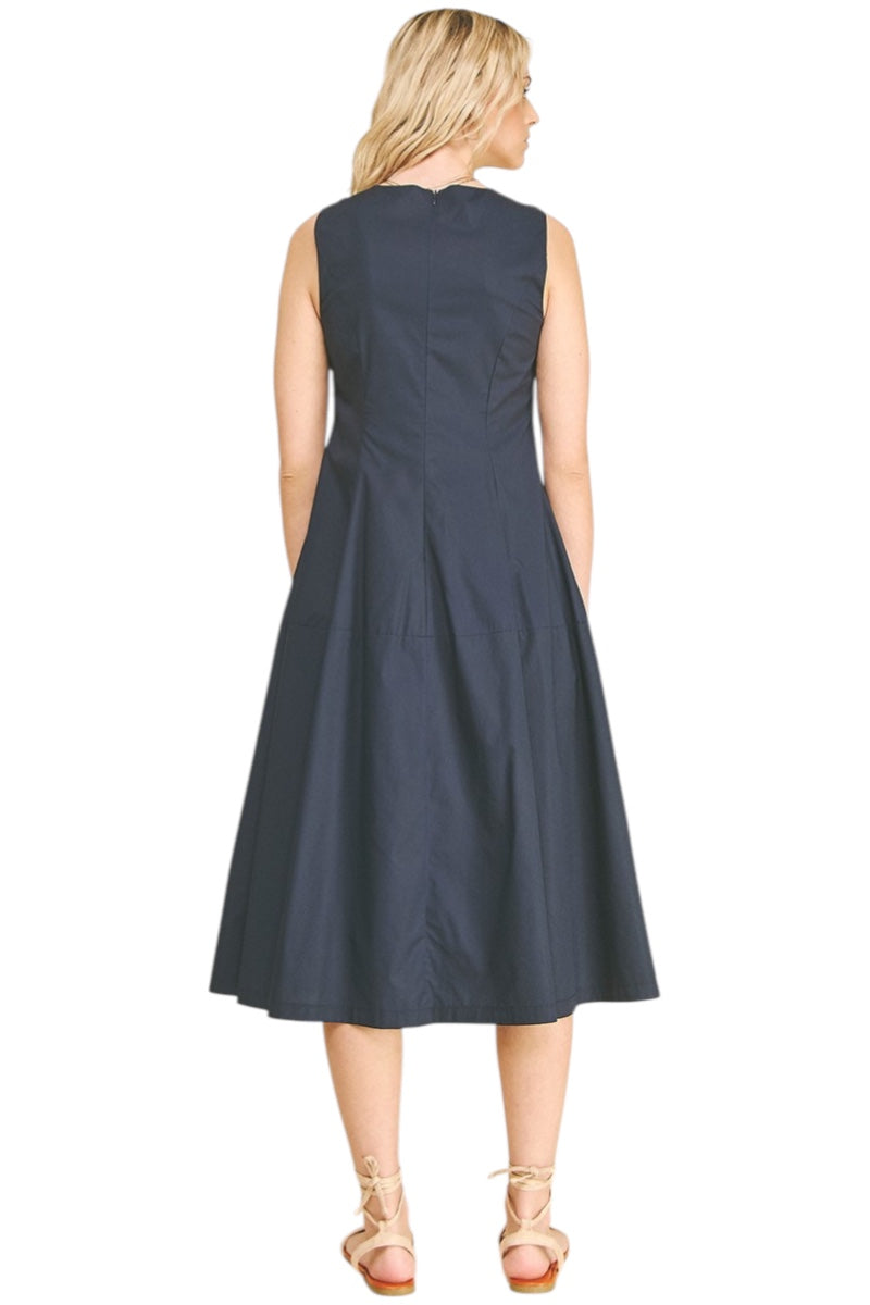 Aiken Poplin Midi Dress