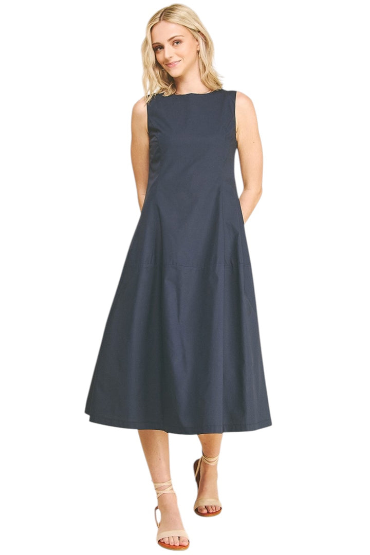 Aiken Poplin Midi Dress