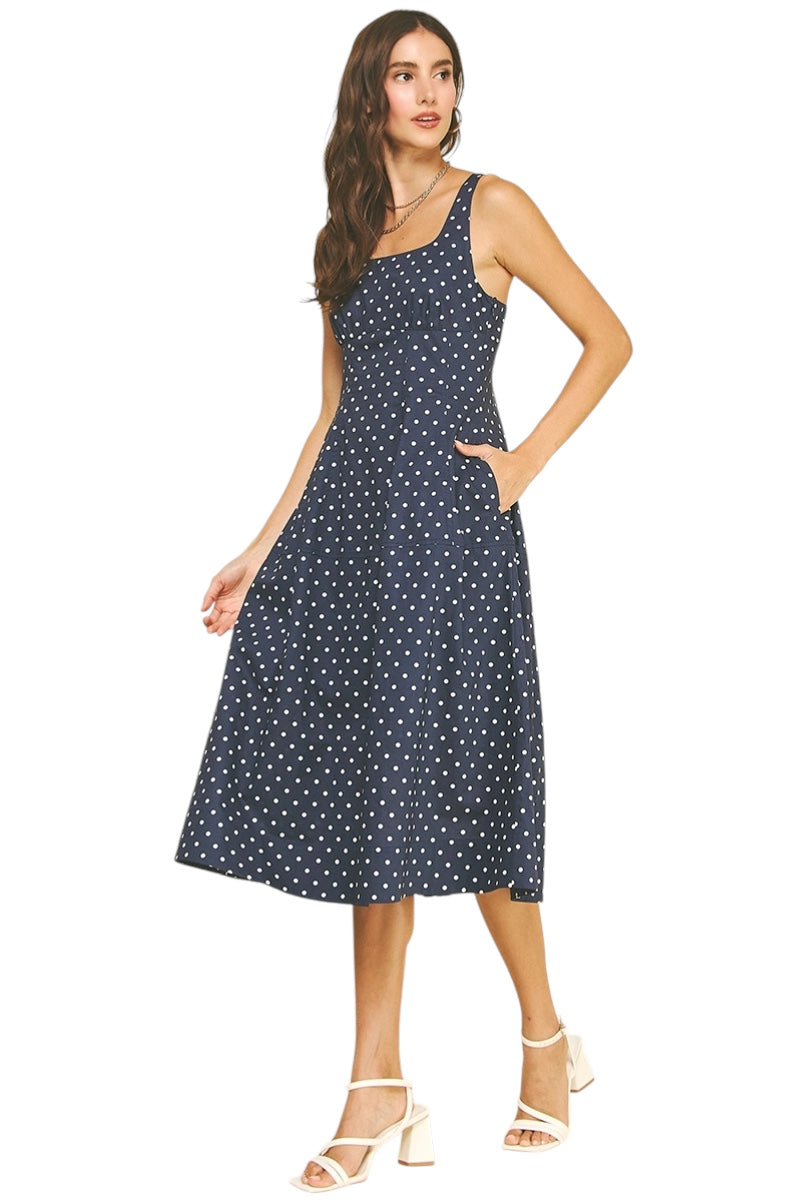 Milford Polka Dot Midi Dress
