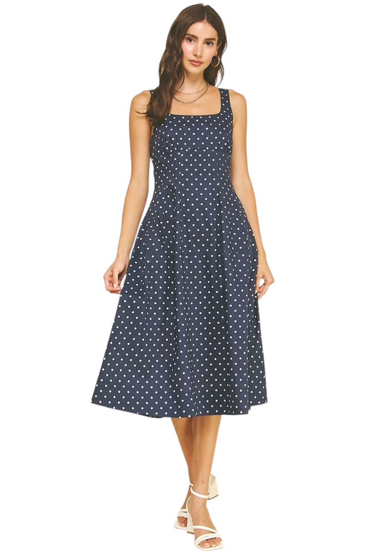 Milford Polka Dot Midi Dress