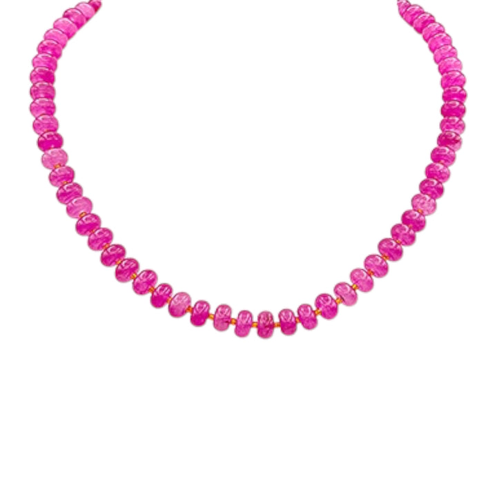 Rondelle Stone Candy Necklace