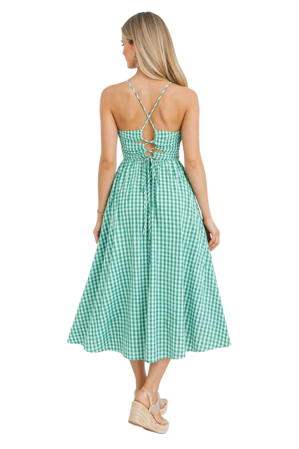Harris Gingham Midi Dress