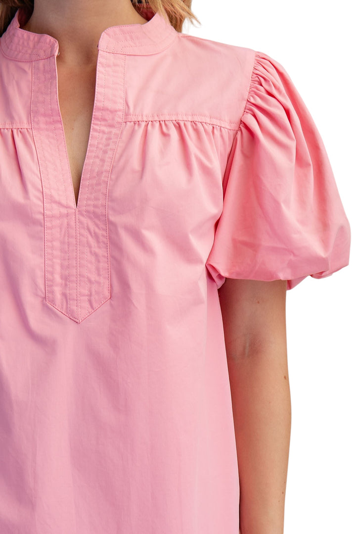 Caldwell Bubble Sleeve Mini Dress